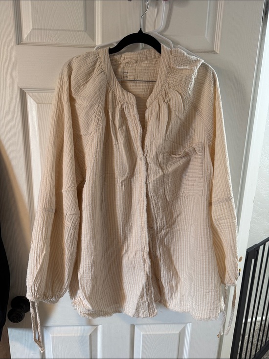 aerie Other - aerie Cream Gauze Swim Coverup Tunic